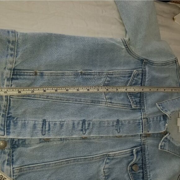 Glamorous denim jacket xs with flower design on back - Picture 11 of 16